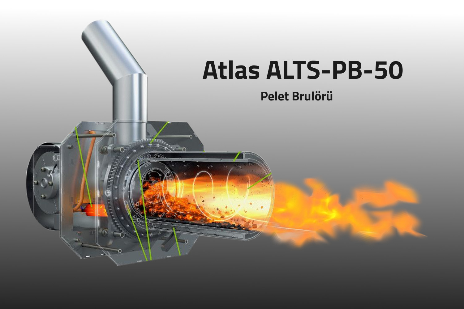 Atlas ALTS PB 50 kw Pelet Brulörü