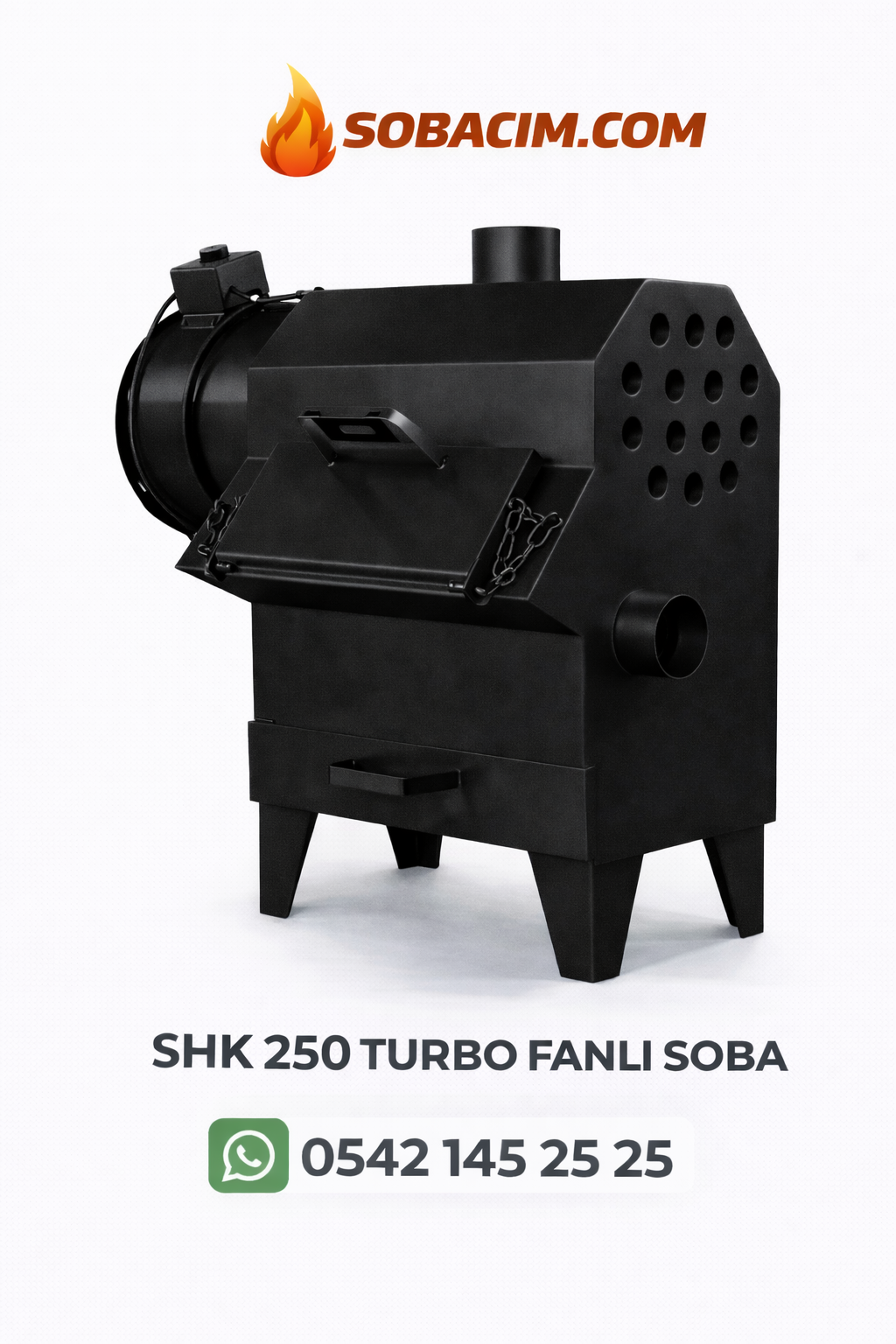 Turbo Fanlı Fabrika Sobası  250 -500 m²