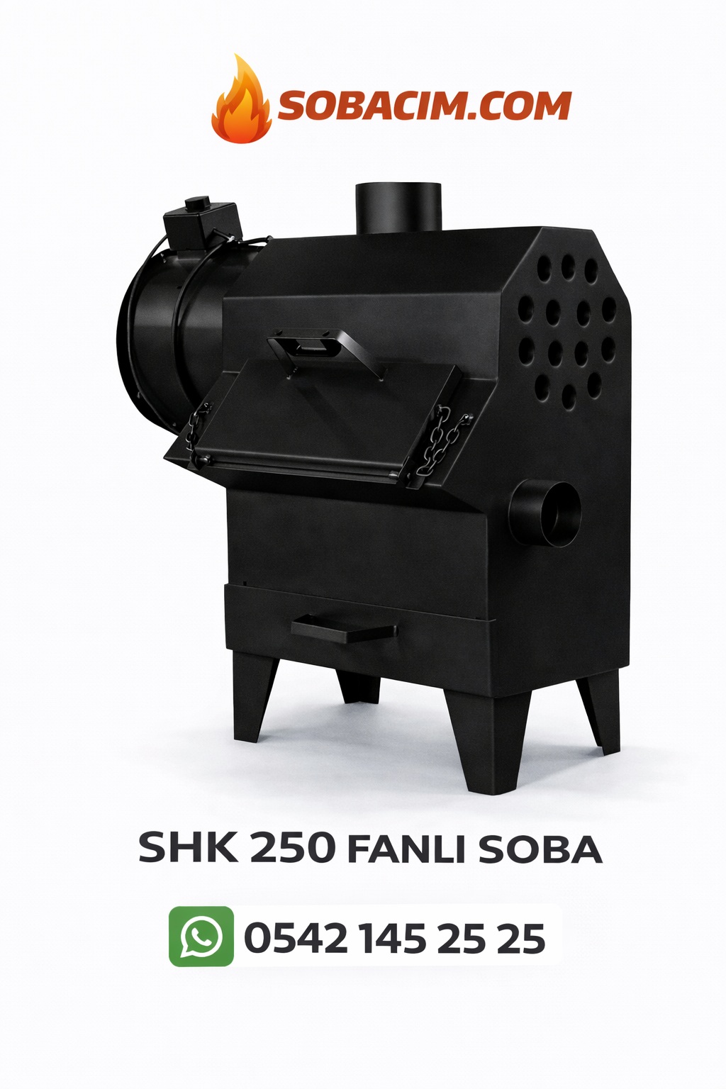 HK 250 Fanlı Fabrika Sobası 